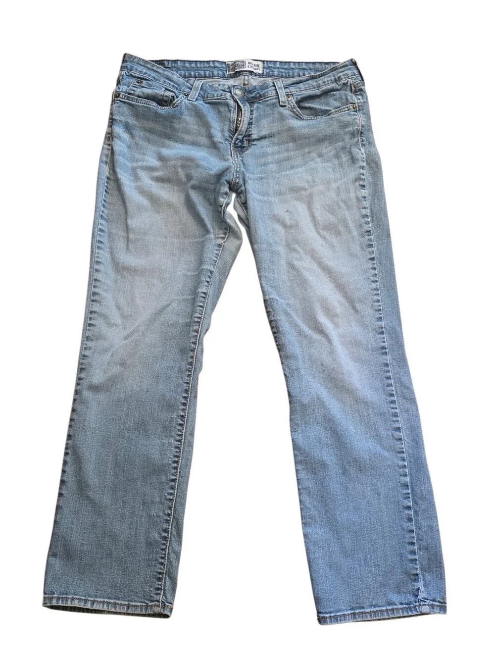 Signature By Levi's Vintage Mid Rise Straight Leg Denim Jeans Size 12